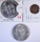 2-1966 CANADA SILVER DOLLARS & 1-CIVIL WAR TOKEN