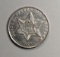 1867 THREE CENT SILVER  CH BU