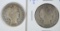 2 1904-S BARBER HALF DOLLARS G+, AG/G