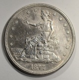 1877-S TRADE DOLLAR  AU