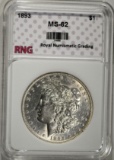 1893 MORGAN DOLLAR RNG CH BU