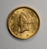 1854 $1.00 GOLD  CH BU