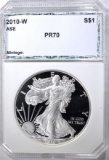 2010-W AMERICAN SILVER EAGLE, PCI PERFECT GEM PR