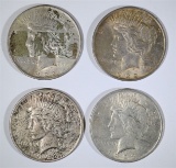 2-1922 & 2-1923 PEACE DOLLARS