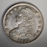 1832 CAPPED BUST HALF DOLLAR  AU/BU