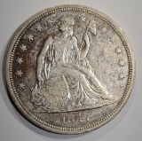 1847 SEATED DOLLAR  AU/BU