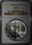2013 AMERICAN SILVER EAGLE NGC MS 68
