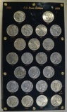 PEACE DOLLAR SET IN PLASTIC 1921-35-S ( 24-COINS )