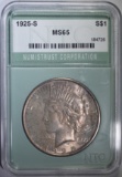 1925-S PEACE DOLLAR NTC GEM BU