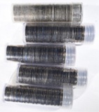 5-MIXED DATE ROLLS OF BU SMS NICKELS 1965, 66 & 67