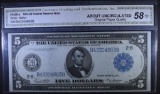 1914 $5 FEDERAL RESERVE NOTE CGA AU-OPQ