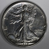 1918 WALKING LIBERTY HALF AU CLEANED