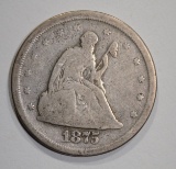 1875-S TWENTY CENT  VG