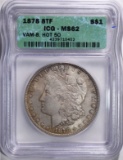 1878 8F MORGAN DOLLAR ICG MS62