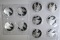 10 - 1oz .999 SILVER CHRISTMAS ROUNDS