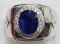 STERLING SILVER SAPPHIRE  (SEPTEMBER BIRTHSTONE)