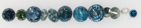 GENUINE BLUE DIAMOND (TOTAL APPROX 0.25ct)