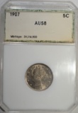 1907 LIBERTY NICKEL, PCI AU/BU