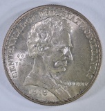 1918 LINCOLN COMMEM HALF DOLLAR, CH BU+