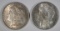 CHOICE BU MORGANS: 1884-O & 1882-O