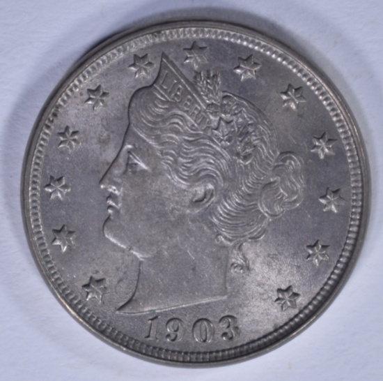 1903 LIBERTY NICKEL, CH BU