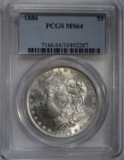 1886 MORGAN DOLLAR, PCGS MS-64