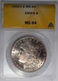 1900-O MORGAN DOLLAR, ANACS MS-64