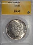 1903 MORGAN DOLLAR, ANACS AU-58