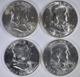 GEM BU FRANKLIN 50c: 1954, 1954-S, 1961