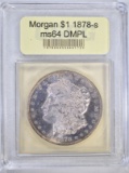 1878-S MORGAN DOLLAR USCG GEM BU