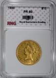 1896 $10.00 GOLD LIBERTY RNG CH BU PROOF