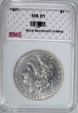 1901 MORGAN DOLLAR RNG CH BU