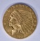 1908 $2.50 GOLD INDIAN CH BU