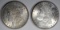 1880 & 1882 MORGAN DOLLAR, CH BU