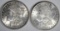 1888 & 1890 MORGAN DOLLARS CH BU