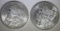 1897 & 98 MORGAN DOLLARS CH BU
