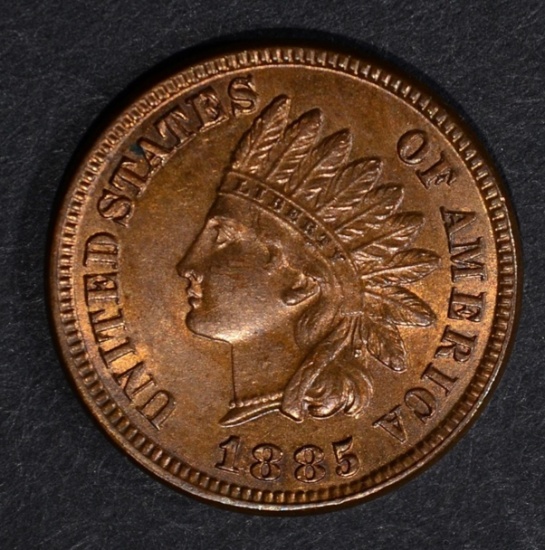 1885 INDIAN CENT, CH BU RB