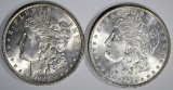 1888 & 1890 MORGAN DOLLARS CH BU