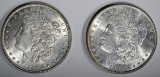 1896 & 1897 CH BU MORGAN DOLLARS