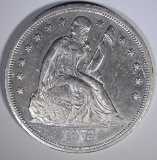 1872 SEATED LIBERTY DOLLAR  CH BU