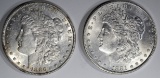 1881 & 1886 CH BU MORGAN DOLLARS