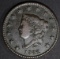1822 LARGE CENT, XF