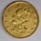 1836 $2.50 GOLD CLASSIC HEAD  AU