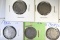 5-1883 Liberty Nickels: 1 W/C-VG & 4 N/C 3-XF 1-AU
