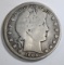 1904-S BARBER HALF DOLLAR GOOD+ KEY DATE