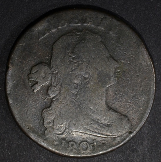 1801 1/100 LARGE CENT, VG