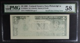 2001 $1 FEDERAL RESERVE NOTE PHILADELPHIA