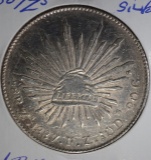 1887 Zs SILVER 8 REALES MEXICO