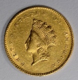 1855 $1.00 GOLD  AU/BU