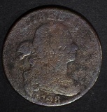 1798 DRAPED BUST LARGE CENT G/VG